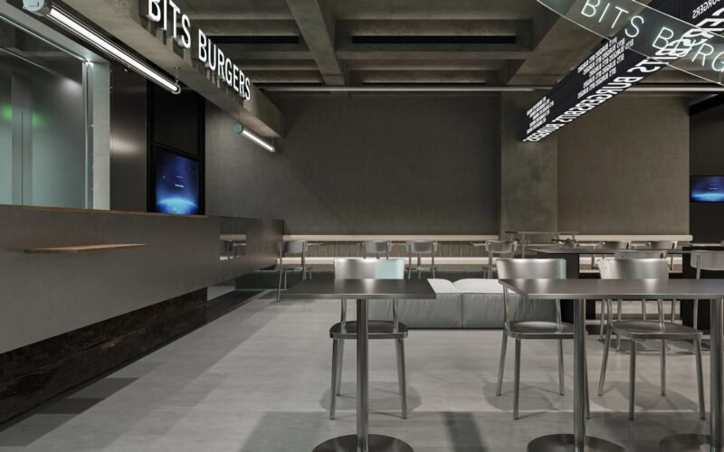 Projeto Comercial: Bits Burgers (Estilo Industrial Urbano)