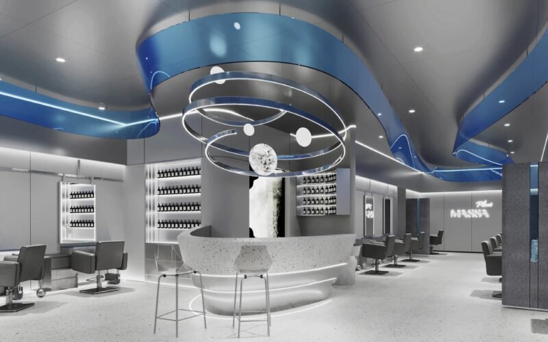 ProjetoProjeto Comercial: Salão de Beleza Plus MASSA – Futurismo e Sofisticação