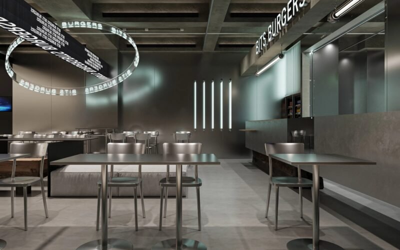 Projeto Comercial: Bits Burgers (Estilo Industrial Urbano)