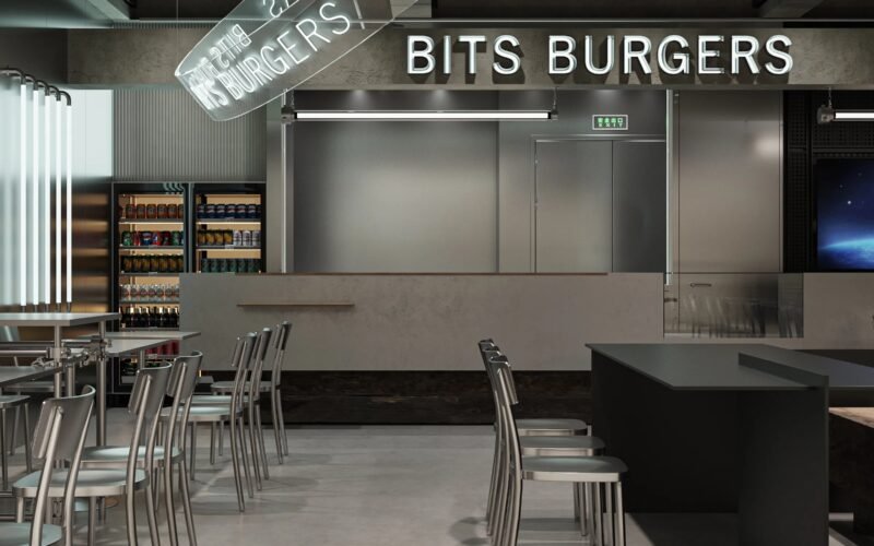 Projeto Comercial: Bits Burgers (Estilo Industrial Urbano)
