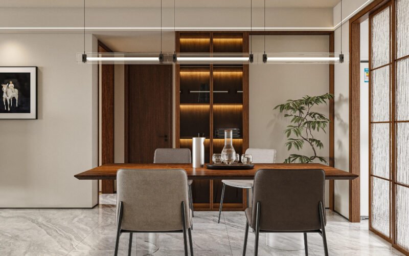 Projeto Residencial: Apartamento Urbano Contemporâneo com Painéis de Parede WPC Multifacetados
