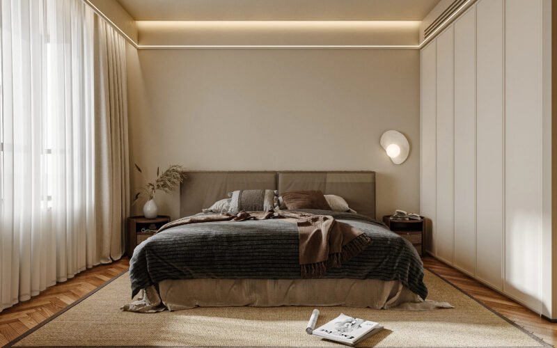 Projeto Residencial: Apartamento Urbano Contemporâneo com Painéis de Parede WPC Multifacetados